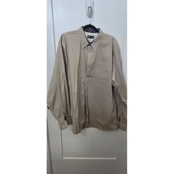 Rank-45 Other - Mens Rank-45 Beige Long-Sleeve Button-Up Shirt XXL Cotton Blend
